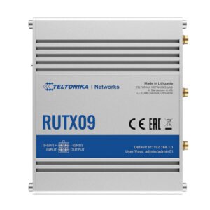 Router industrial IP Teltonika RUTX09, Dual SIM, GSM, 4G, GPS, Ethernet, 10/100/1000 Mbps