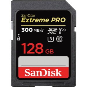SanDisk Extreme PRO 128GB SDXC 300MB/s UHS-II V90  (produs original) – Default Title