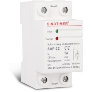 Releu Sinotimer, siguranta digitala de protectie tensiune, Sinotimer, 5A, SAP-32, recuperare automata