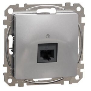 Priza RJ45 Cat5E UTP, Schneider, SDD113451, Sedna Design, aluminiu