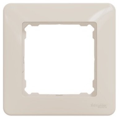 Rama simpla, Schneider SDD312801 Sedna Design, bej