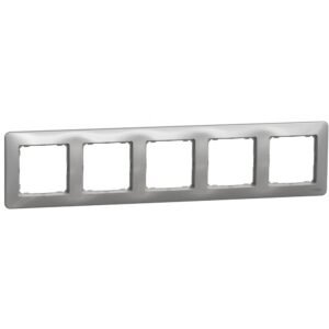 Rama 5 posturi, Schneider, SDD313805, Sedna Design, aluminiu