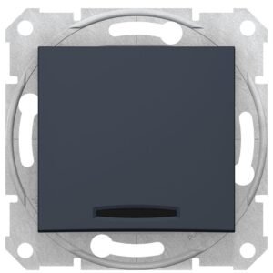 Intrerupator simplu 10 AX cu indicator luminos Schneider Sedna SDN0400370, grafit