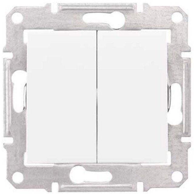 Intrerupator cap scara dublu Schneider Sedna SDN0600121, alb