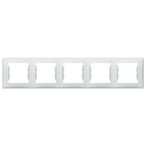 Rama ornament 5 posturi Schneider Sedna SDN5800933, gri