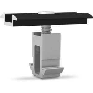 Set de prindere intermediar DomeClamp K2 Systems 2002609, negru,  30 mm – 50 mm