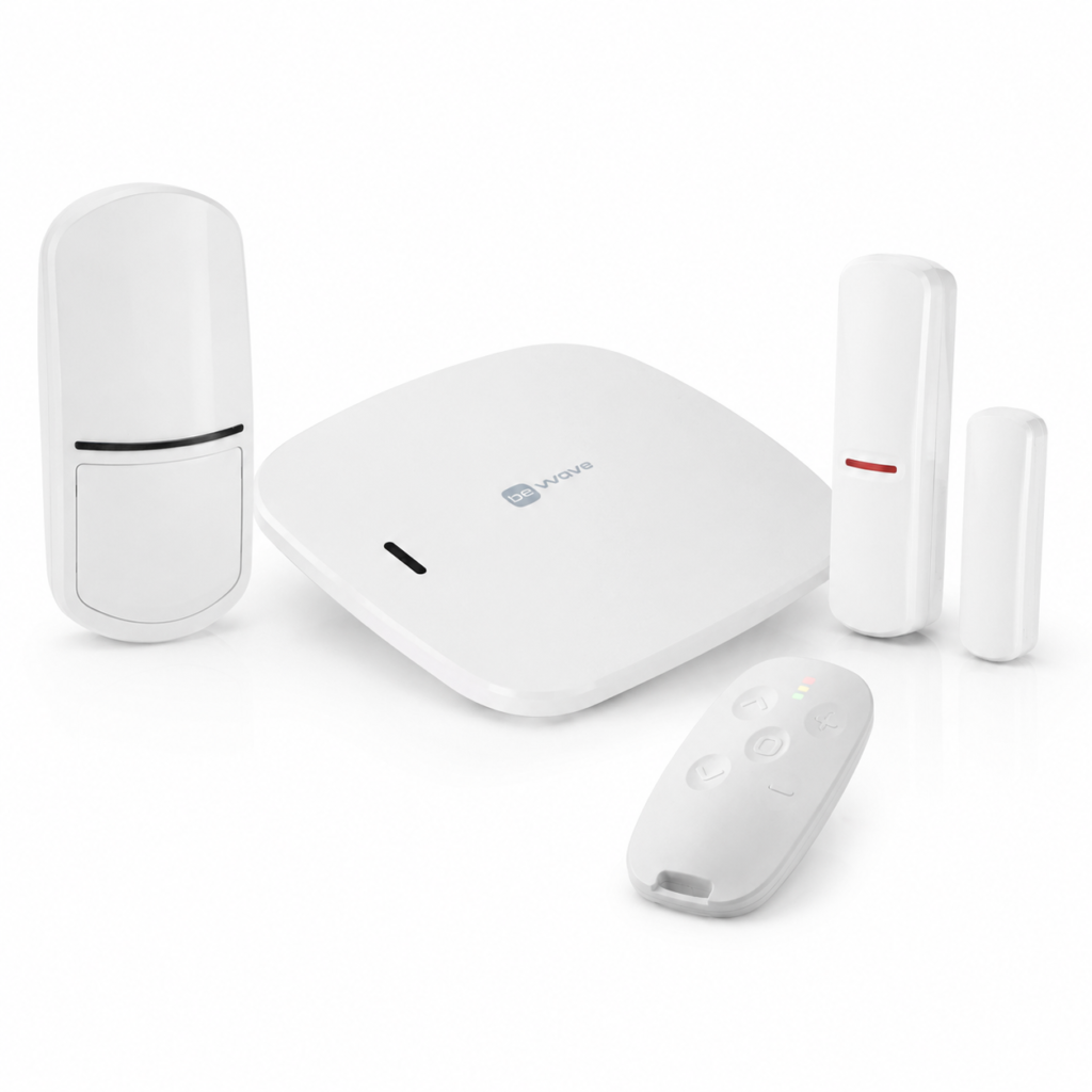 Sistem antiefractie wireless pentru autoutilitare/camioane Satel Be Wave Car Kit, GSM 4G LTE, WiFi, 868 MHz, detectie miscare, senzor geam/usa, acumulator Hub 3200 mAh, slot card, notificari telefon, ideal pentru instalatori/electricieni/transport marfa