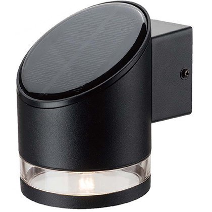 Lampa LED cu incarcare solara 1W IP54 3000K – negru V-TAC SKU-10384