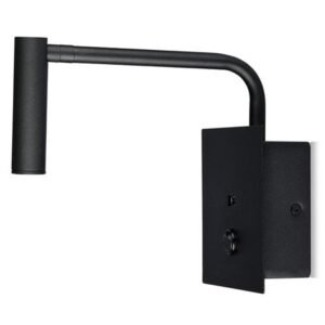 Lampa LED perete 3W 3000K – negru V-TAC SKU-211487