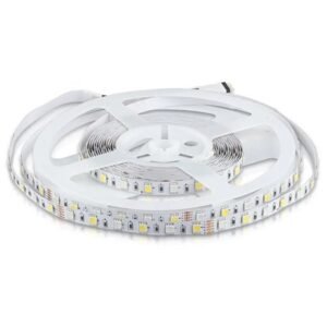 Banda LED SMD5050 60LED/M RGB + alb cald IP20 5M V-TAC SKU-212552