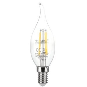 Bec E14 cu filament LED 4W 3000K V-TAC SKU-214302