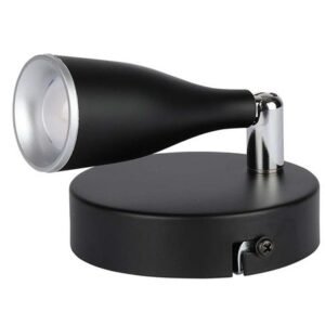 Lampa LED montaj perete 4.5W 4000K alb neutru – negru V-TAC SKU-218265