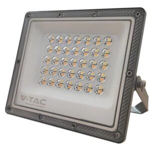 Reflector LED SMD 30W 3IN1 IP65 cablu – gri V-TAC SKU-23613