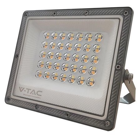 Reflector LED SMD 30W 3IN1 IP65 cablu – gri V-TAC SKU-23613