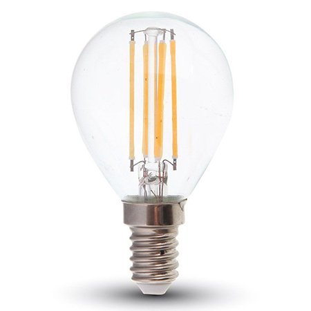 Bec filament LED P45 E14 6W 130LM/WAT 2700K alb cald V-TAC SKU-2854