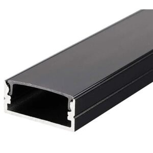 Profil aluminiu pentru banda LED 2M 23.5MM x 10MM – negru V-TAC SKU-2876