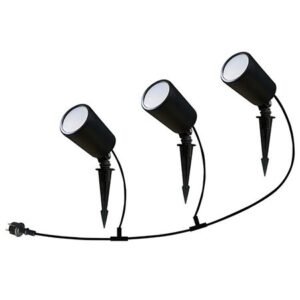 Set corp iluminat LED RGB 3IN1 5.2W IP65 – negru V-TAC SKU-3015