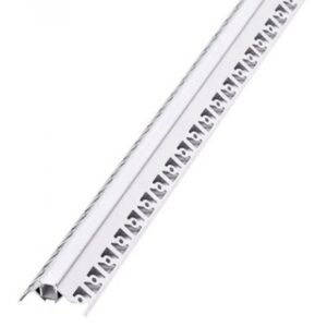 Profil aluminiu pentru banda LED montaj rigips colt exterior 2M mat V-TAC SKU-3361