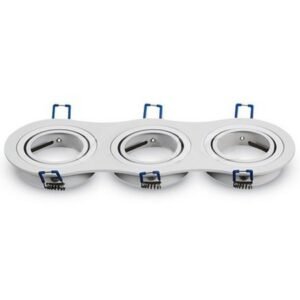 Corp spot 3XGU10 alb unghi reglabil V-TAC SKU-3603