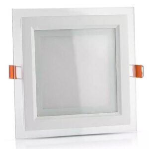 Panou LED patrat incorporabil 18W 6400K alb rece, sticla V-TAC SKU-4745