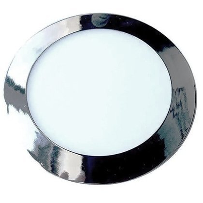 Panou LED slim rotund 24W 4000K – crom V-TAC SKU-6353