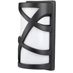 Corp iluminat gradina prindere perete soclu E27 – negru mat V-TAC SKU-7064