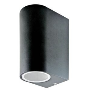 Corp iluminat soclu 2XGU10 IP44 – negru V-TAC SKU-7509