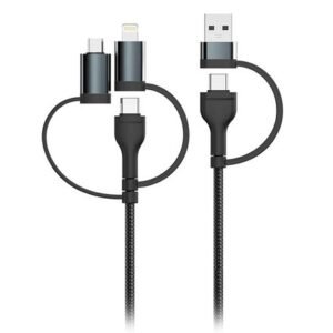 Cablu 5IN1 tip c – MICROUSB – USB – lightning 1.2M V-TAC SKU-7747