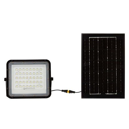 Reflector cu incarcare solara 6W 400LM 4000K – negru V-TAC SKU-7822