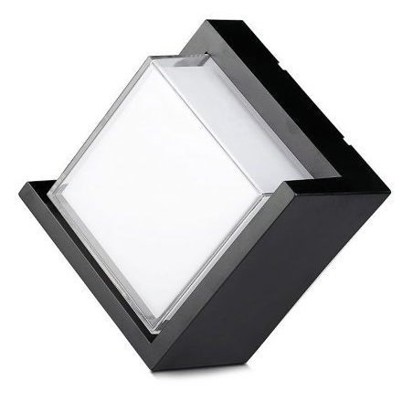 Lampa LED 12W IP44 4000K alb neutru – negru V-TAC SKU-8540