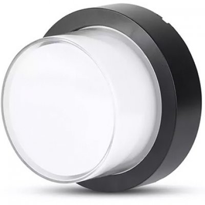 Lampa LED 12W IP65 3000K alb cald – negru V-TAC SKU-8541
