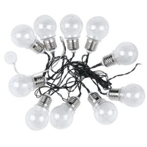Ghirlanda solara LED 1W x 10 IP44 3000K V-TAC SKU-8559