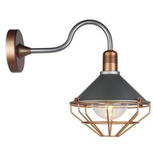 Lampa montaj perete soclu E27 IP65 – ROSE/GOLD V-TAC SKU-8973
