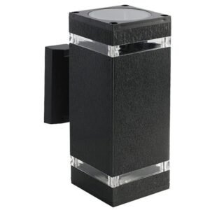 Lampa perete soclu E27 IP44 – negru V-TAC SKU-93574