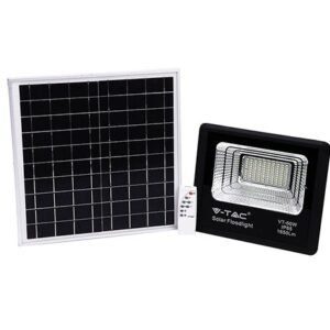 Reflector LED 20W 6000K cu incarcare solara V-TAC SKU-94010