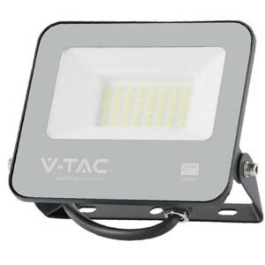 Reflector LED SMD 30W 185LM/W 6500K IP65 cip Samsung – NEGRU/GRI V-TAC SKU-9891