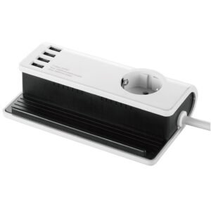 Bloc multipriza cu suport pentru tableta/smartphone Strohm SM-0433H
