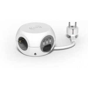 Priza cub wireless+3P+3USB 3m, 3×1.5 mm2 Strohm SM-MCUB-027W-3M