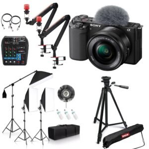 Kit Podcast pentru 2 persoane format din Sony ZV-E10 si accesorii – Default Title