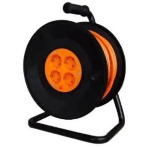 Derulator Starke ST00167, tambur metalic 4 prize 25 m cablu 3×2.5 cu impamantare