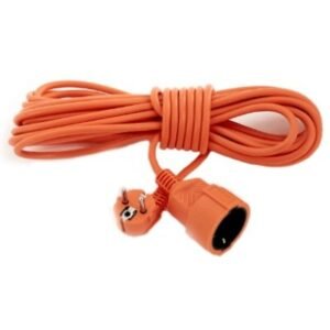 Cordon prelungitor Starke ST00415, cu fisa si priza tip Schuko 3m 3×1.5mm portocaliu