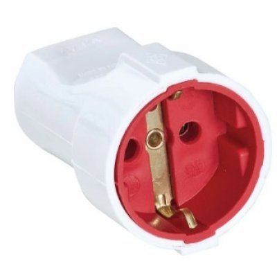 Cupla Schuko Starke ST01405, cu CP 16A 2P+E alb