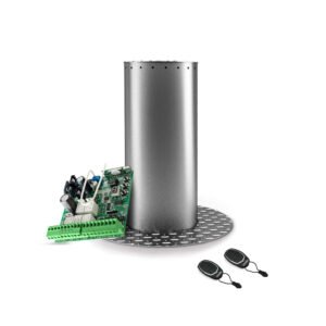 Stalp / bolard retractabil restrictionare acces auto Motorline MPIE10/800, 24 VDC, inox, compatibil MCONNECT LINK