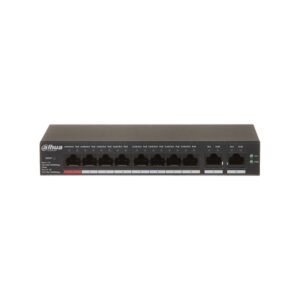 Switch cu 10 porturi Gigabit Dahua CS4010-8GT-110, 8 porturi PoE, 10/100/1000 Mbps, cu cloud management