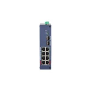 Switch PoE Gigabit cu 10 porturi Dahua CHS4210-8GT-110, 2x90W PoE, 2 SFP uplink, 20 Gbps, 14.88 Mpps, Layer 2, cu management