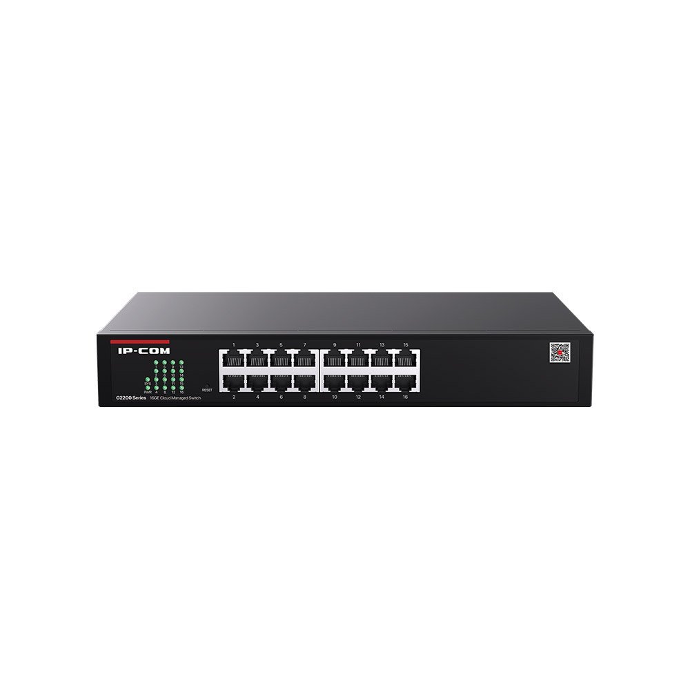 Switch Gigabit IP-COM G2216D, 16 porturi, 32 Gbps, cu management local si cloud
