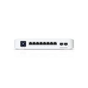 Switch Gigabit Ubiquiti UniFi USW-Pro-8-PoE, 8 porturi, 2 x SFP+, 120 W, Layer 2/3, cu management
