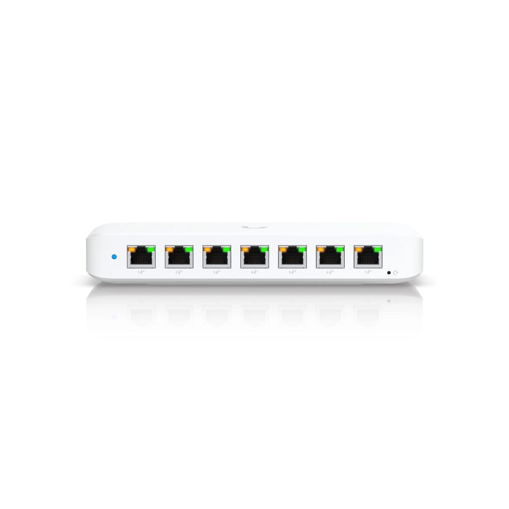 Switch Gigabit Ubiquiti USW-ULTRA-210W, 8 porturi, 16 Gbit/s, 202 W, Layer 2, PoE++, cu management