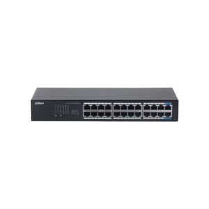 Switch rackabil Gigabit Dahua S3024-24GT, 24 porturi RJ45 10/100/1000 Mbps, 48 Gbps, fara management