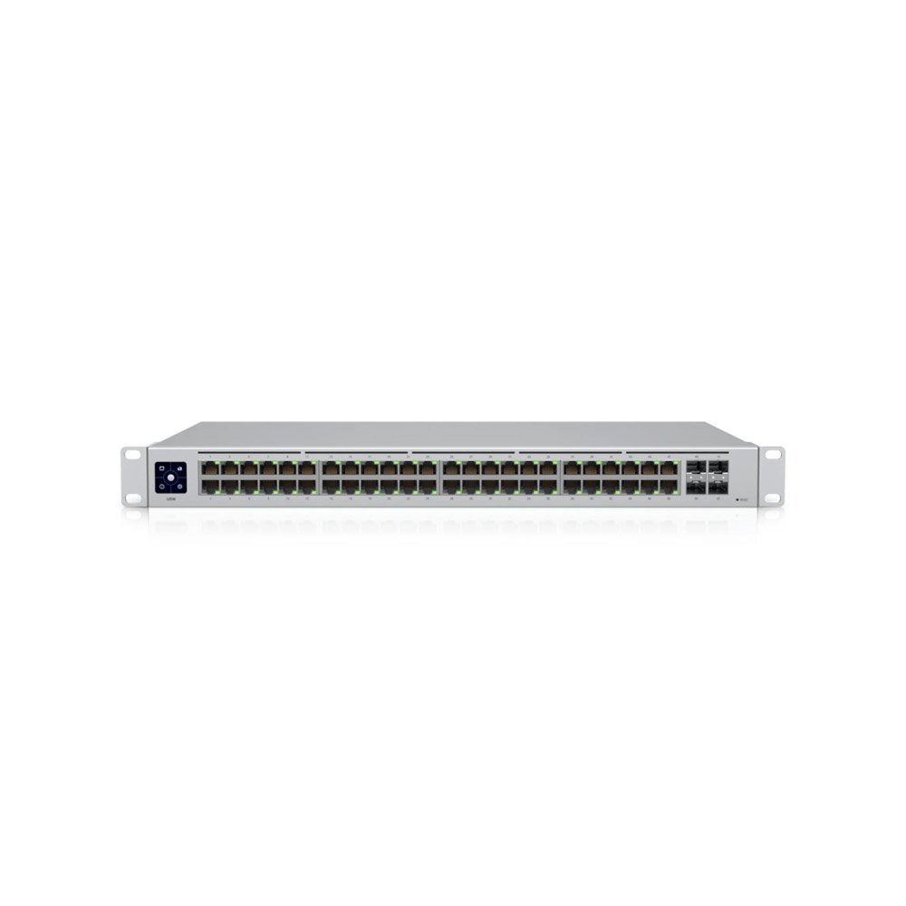 Switch rackabil Gigabit Ubiquiti UniFi USW-48, 48 porturi, 4x SFP, 52 Gbit/s, Layer 2, cu management